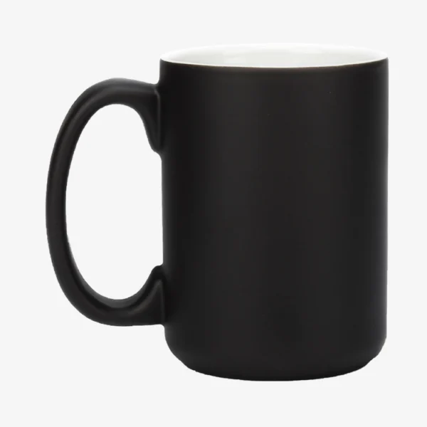 Taza Reactiva Negro Matte 15 oz