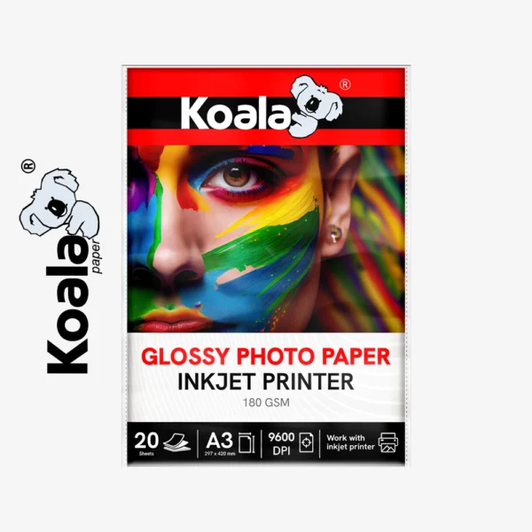 Papel Fotográfico Brillante 180 GSM A3 - 20 Hojas