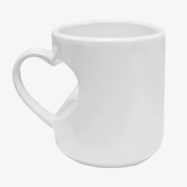 Taza Barril Blanco Corazón 11 oz