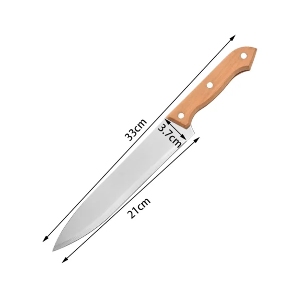 Set Parrillero 4 Piezas con Mango de Bambú