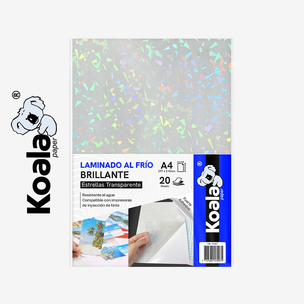 Laminado en Frío Estrellas Transparente A4 - 20 Hojas - Imagen 2