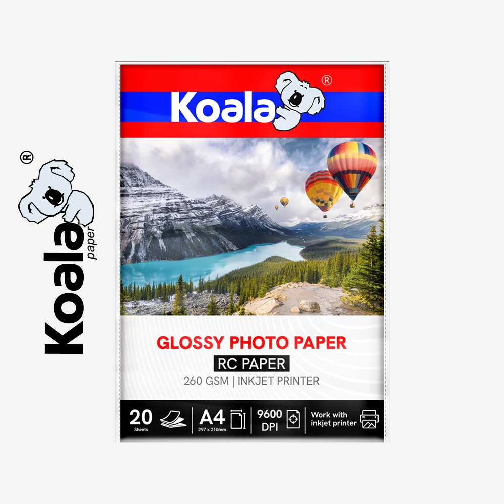 Papel Fotográfico Brillante RC 260 GSM A4 - 20 Hojas