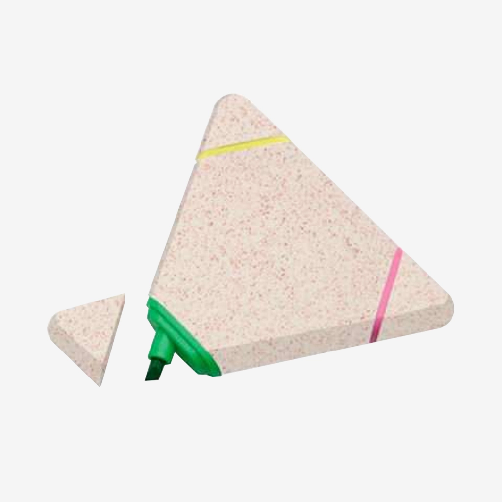 Resaltador Fibra de Trigo Triangulo