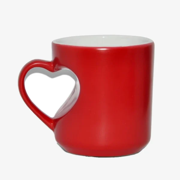 Taza Reactiva Barril Corazón Brillante 11 oz