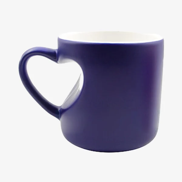 Taza Reactiva Barril Corazón Brillante 11 oz