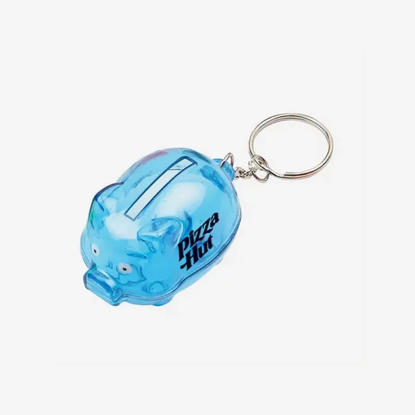 Alcancía de Plástico Llavero Cerdito