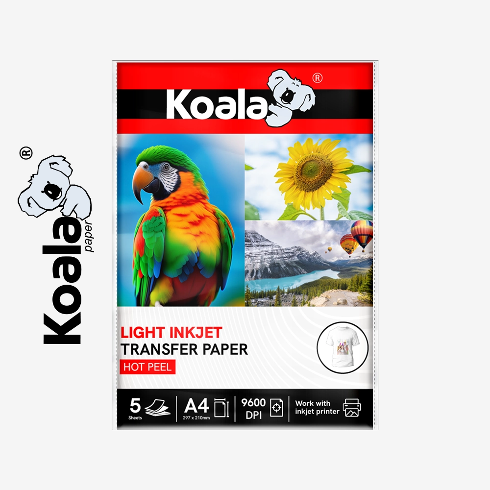 Papel Transfer Prendas Claras A4 - 5 Hojas