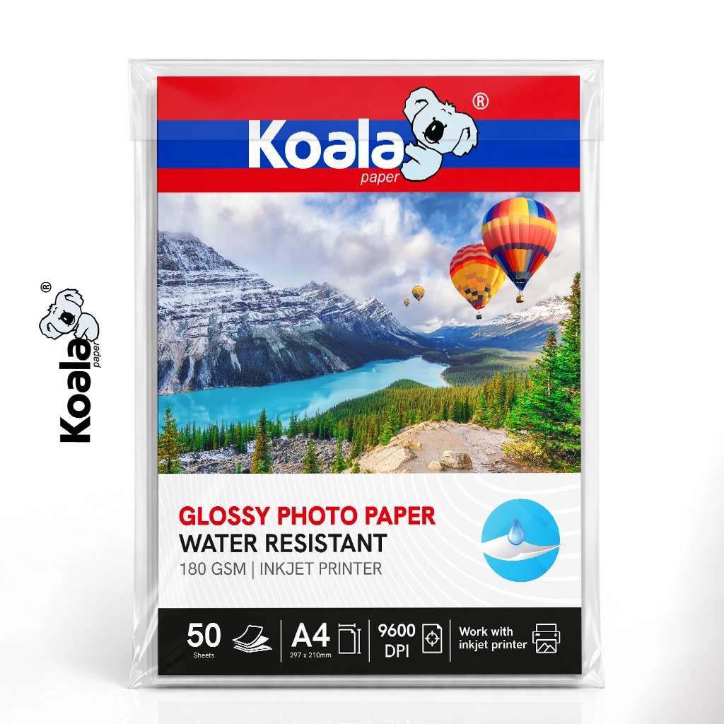 Papel Fotográfico Brillante 180 GSM A4 – 50 hojas