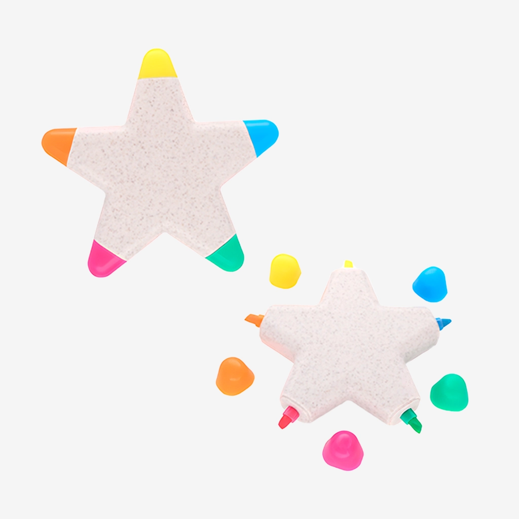 Resaltador Fibra de Trigo Estrella - Imagen 2