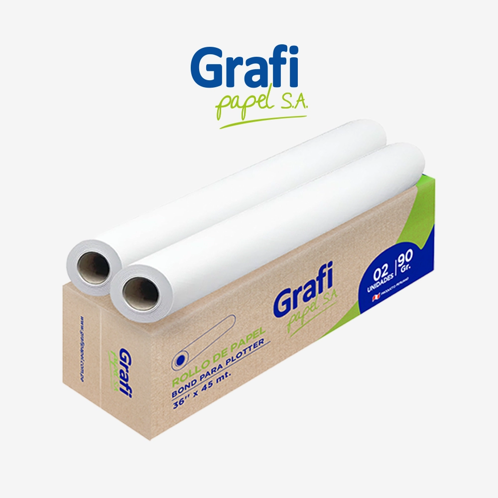 Papel Plotter Bond A0 91.4 cm x 45 m 90 gr (Rollo) - Imagen 2