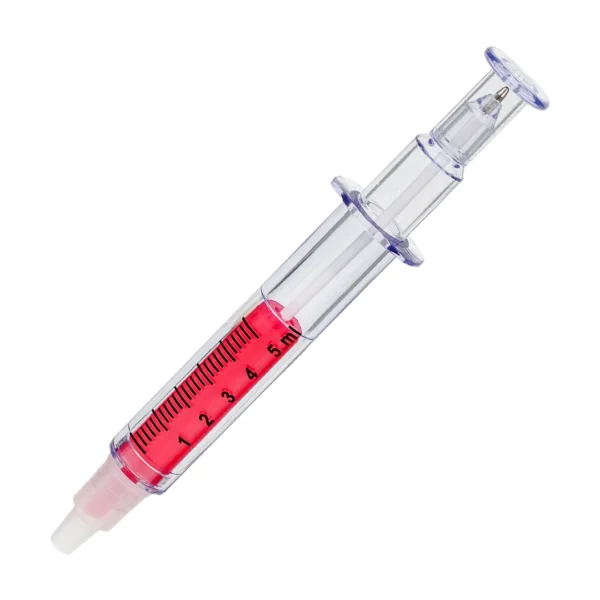 Resaltador Jeringa con Lapicero