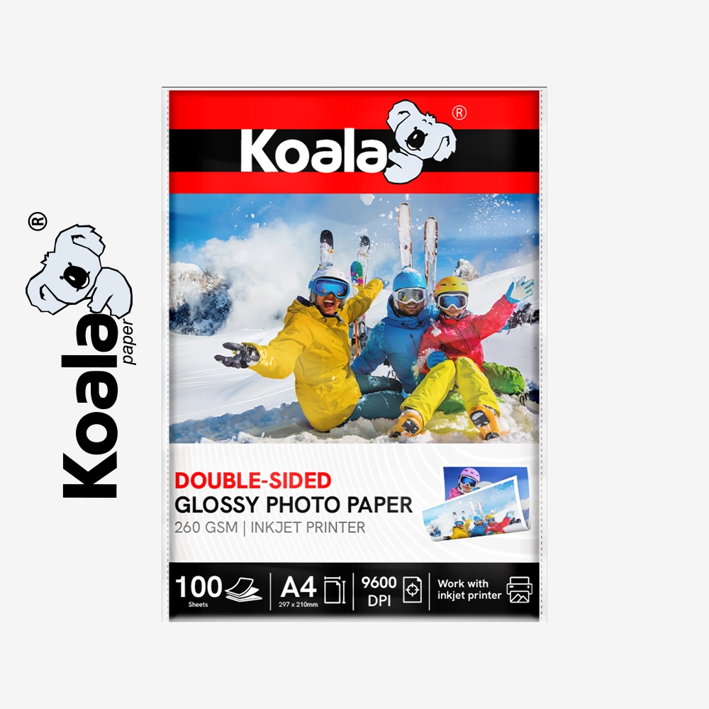 Papel Fotográfico Brillante de Doble Cara 260 GSM A4 - 100 Hojas