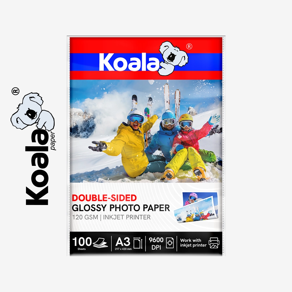 Papel Fotográfico Brillante de Doble Cara 120 GSM A3 - 100 Hojas