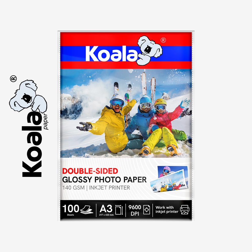Papel Fotográfico Brillante de Doble Cara 140 GSM A3 - 100 Hojas