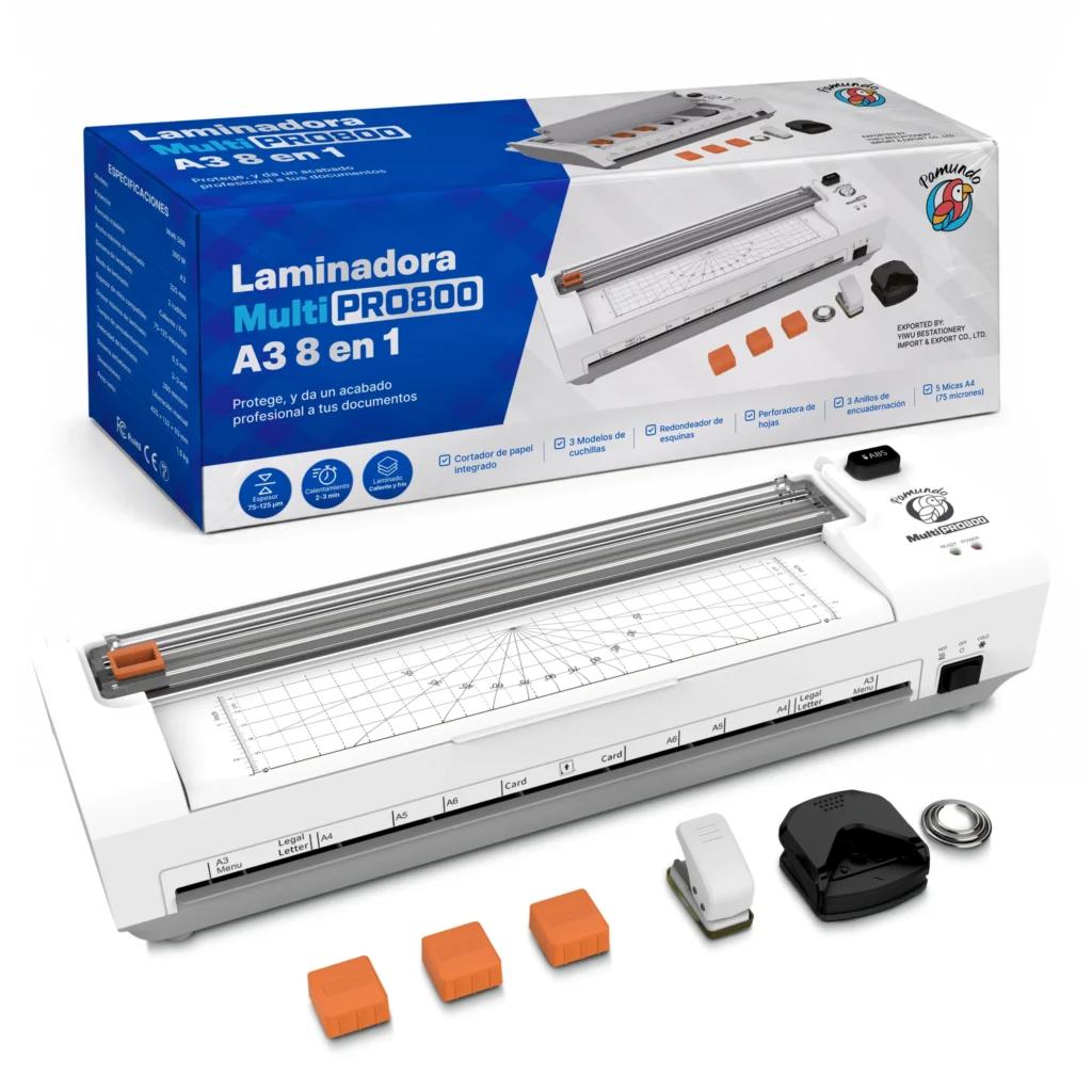 Laminadora A3 PAMUNDO Multi PRO800 8 En 1