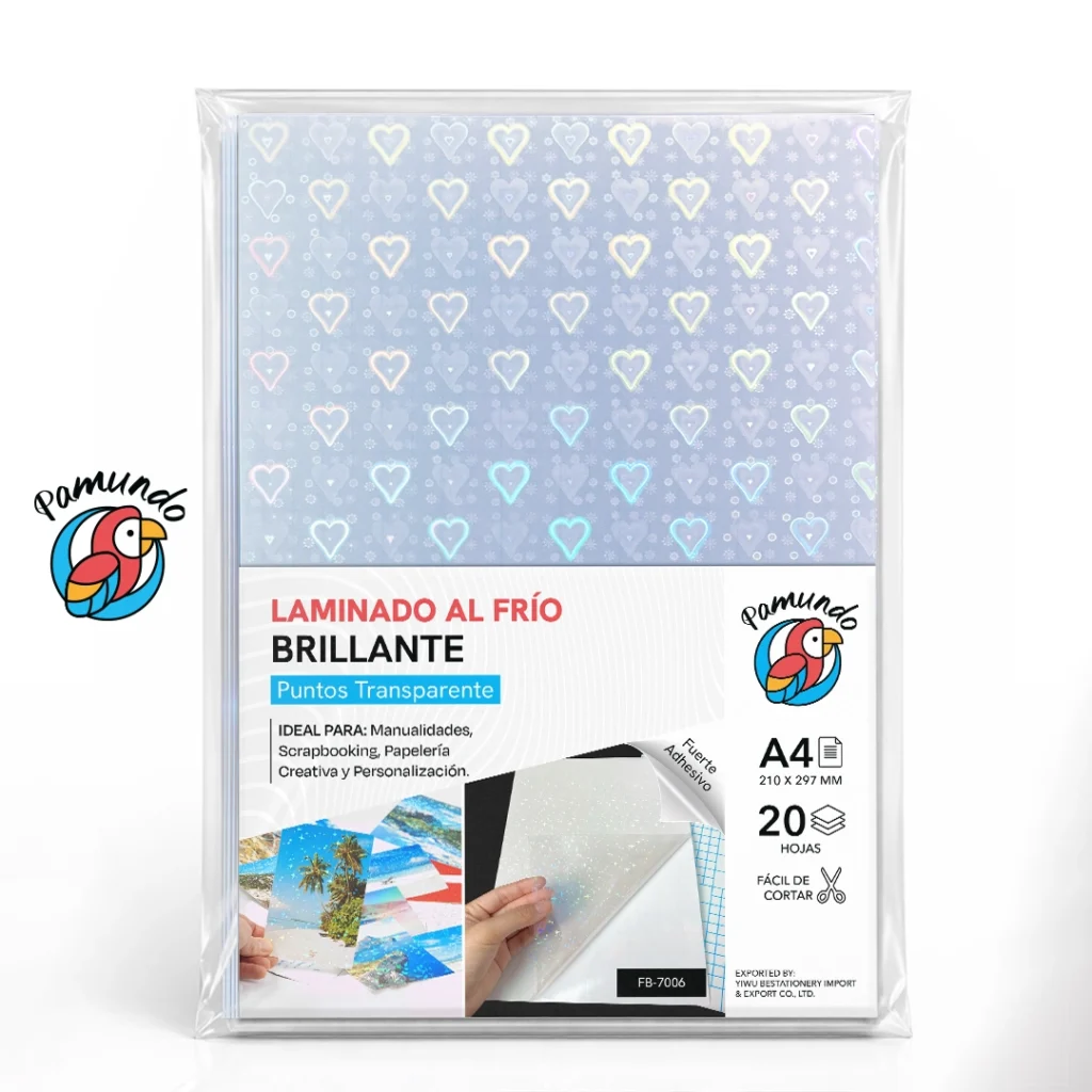 Laminado en Frio Puntos Transparente A4 - 20 Hojas