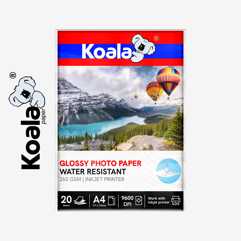 Papel Fotográfico Brillante 260 GSM A4 - 20 Hojas