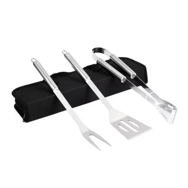 Set Parrillero 3 Piezas con Mango Metálico
