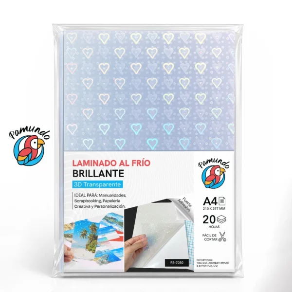 Laminado en Frio 3D Transparente A4 – 20 Hojas
